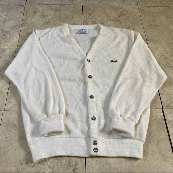 Lacoste Sweaters Vintage Izod Lacoste Acrylic Cardigan Sweater